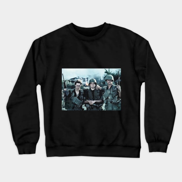 Platoon Sketch Dark colors Crewneck Sweatshirt by Artsimple247